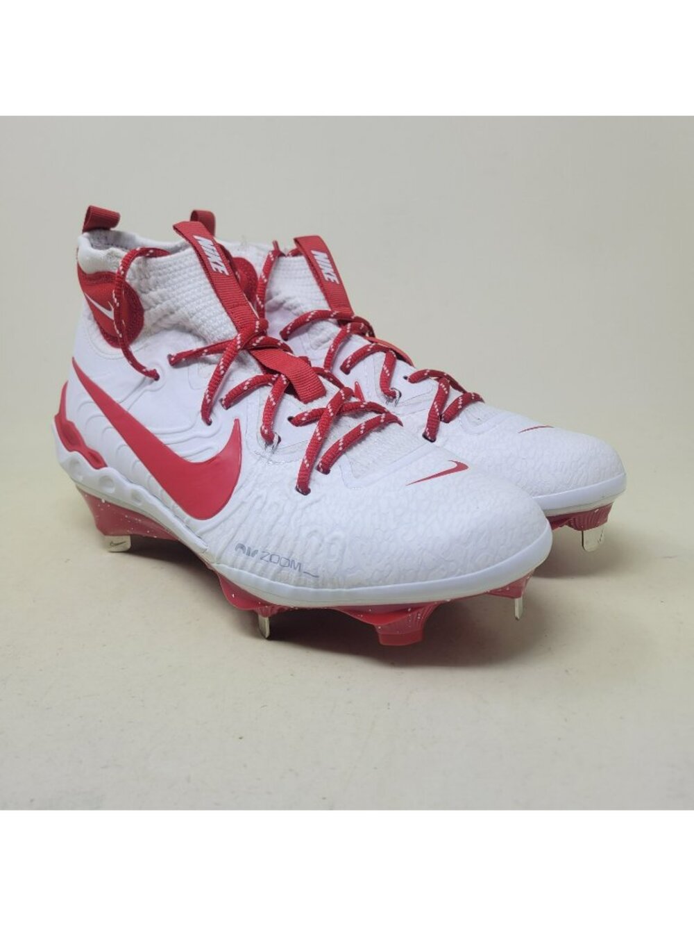 Nike Alpha Huarache NXT “White Red” Baseball Cleats Men's 8.5 DJ6517-108